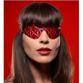 Crimson Tied Full Blackout Embossed Blindfold