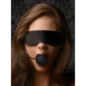 Lightweight Fleece Blindfold with Ball Gag