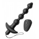 7 Speed Silicone Beaded Anal Vibe with Remote